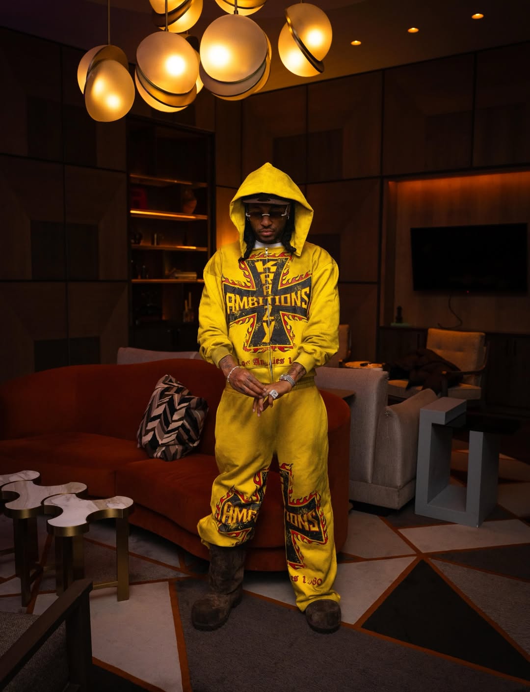 Yellow Midnight Riders Pants-thumbmail-3